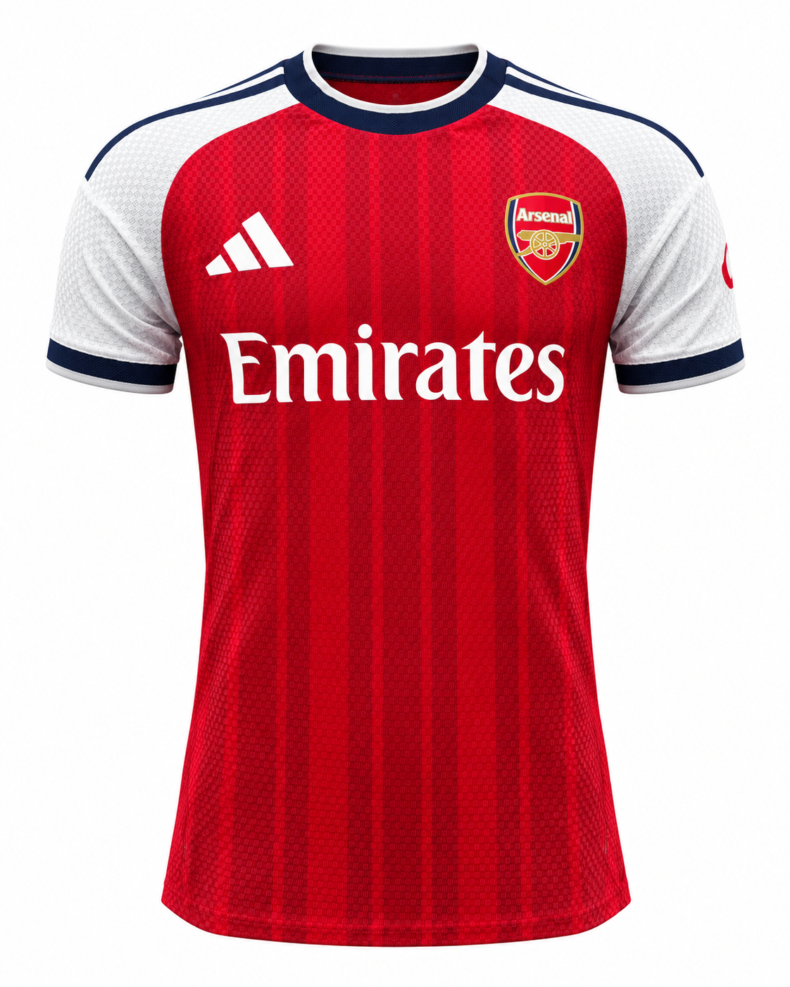 Arsenal maillot domicile Player 2027 2028 vue avant fond blanc