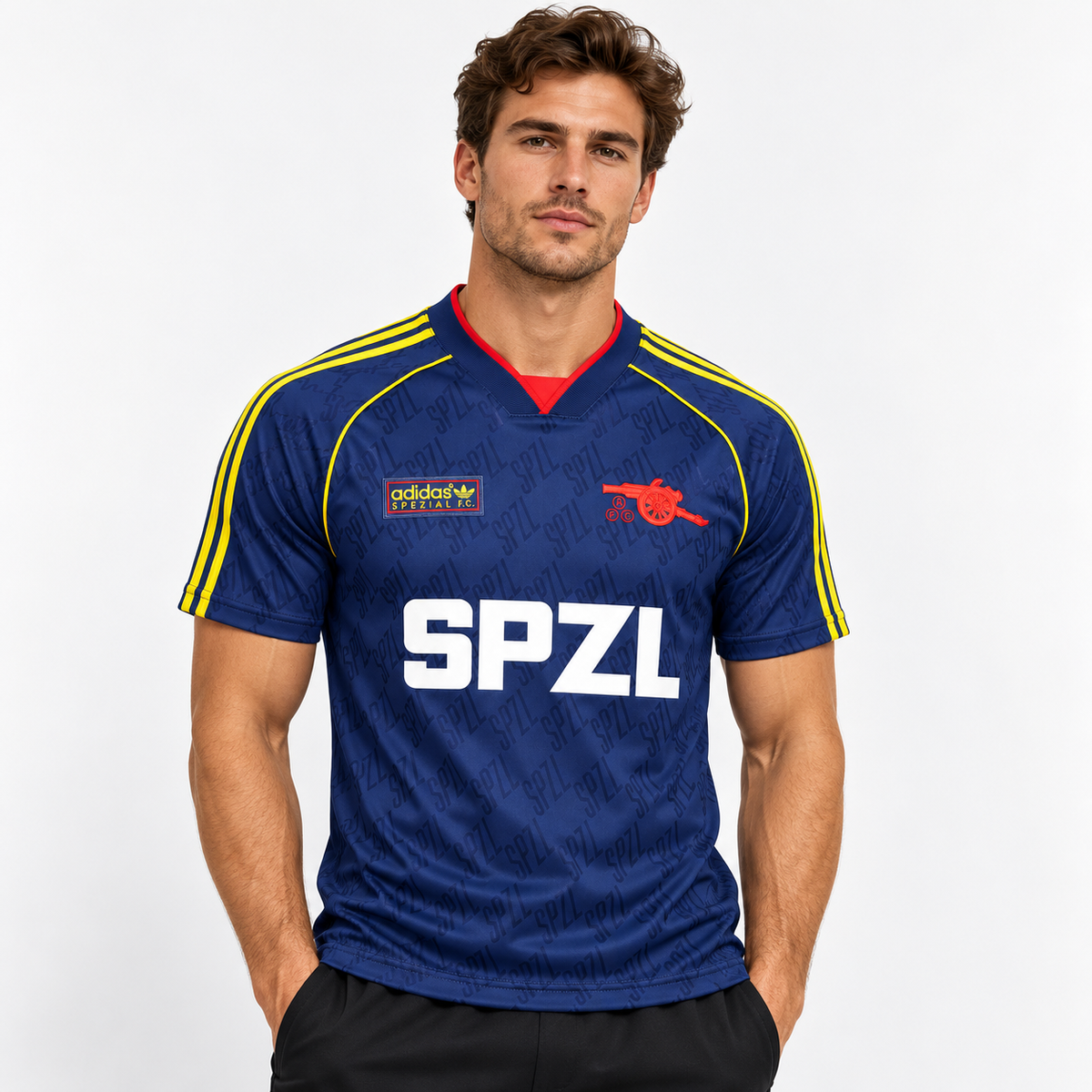Arsenal Retro Casual Navy Blue 2026/27 – mannequin