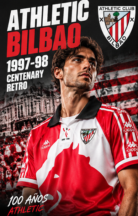 Affiche premium Athletic Bilbao Centenary 1997-98
