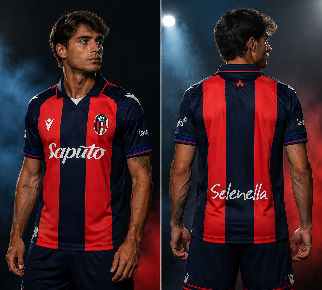 Maillot Domicile Bologne FC 2026-2027 Rouge & Bleu Marine