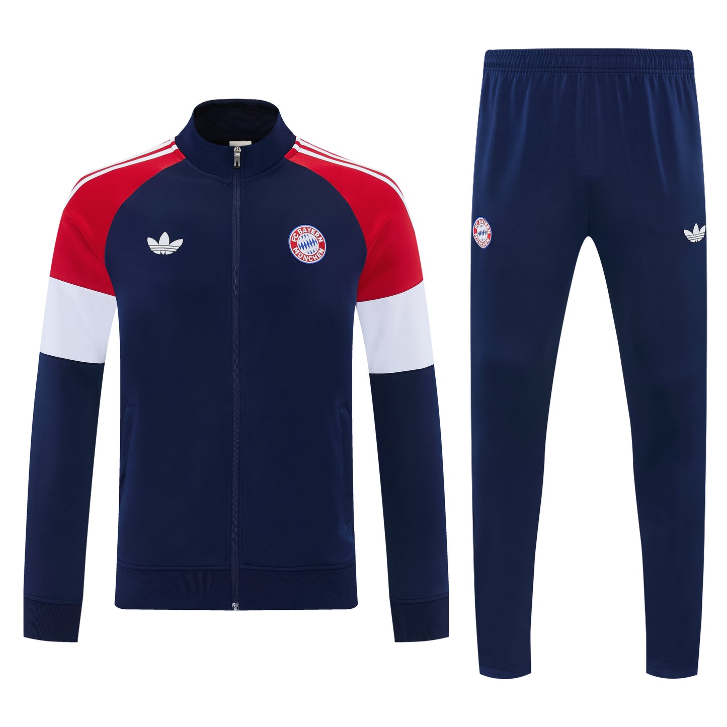 Ensemble Survêtement Bayern Munich 2026/2027 Bleu Marine – Adidas Homme