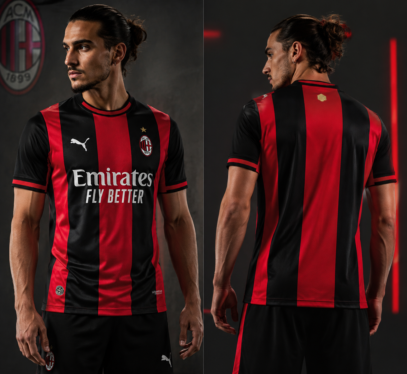 Maillot Domicile AC Milan 2026-2027 Rouge & Noir