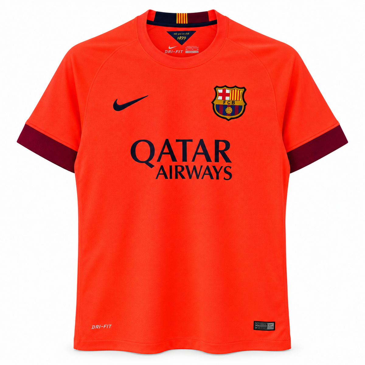 FC Barcelone maillot extérieur rétro corail 2014/2015 face