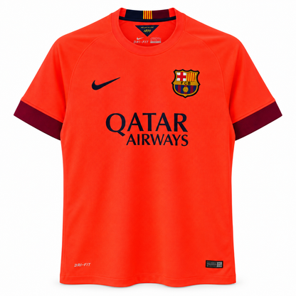 FC Barcelone maillot extérieur rétro corail 2014/2015 face