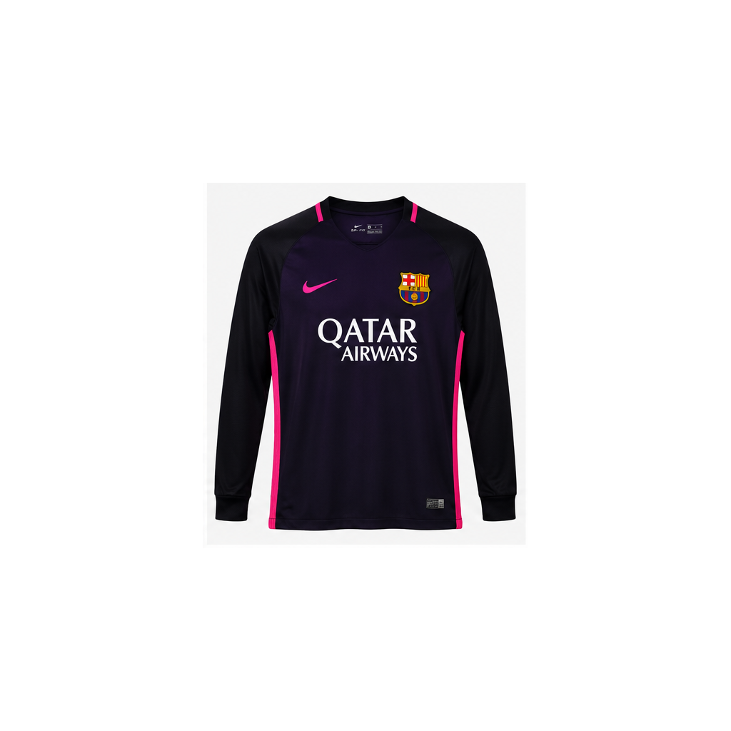 Barcelone extérieur rétro 2016/17 manches longues face