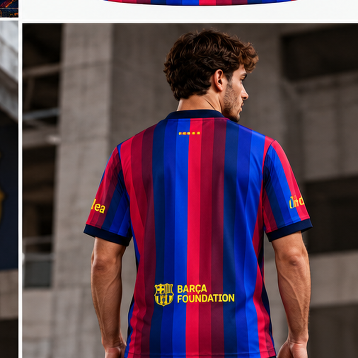 Barcelone x Golf Wang El Clasico rouge bleu 2026/27 - mannequin-dos