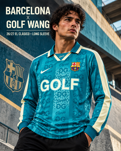 Affiche Barcelona x Golf Wang 26/27 El Clasico maillot manches longues