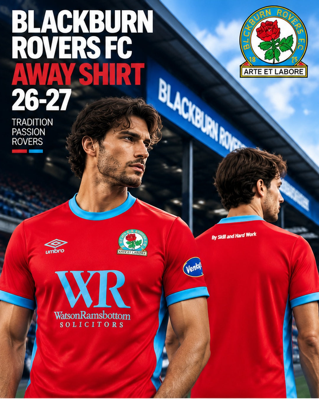 Affiche premium Blackburn Rovers extérieur 2026-2027
