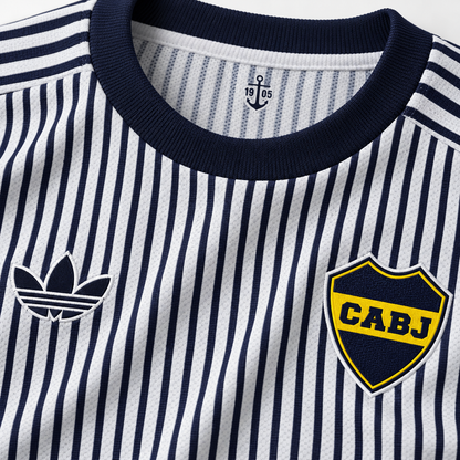 Maillot Boca Juniors extérieur 2026-2027 version joueur manches longues – details