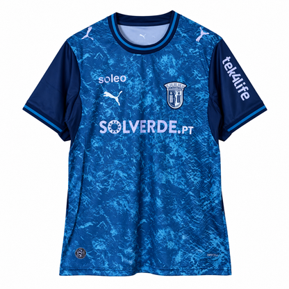 SC Braga extérieur bleu 2026-2027 face fond blanc