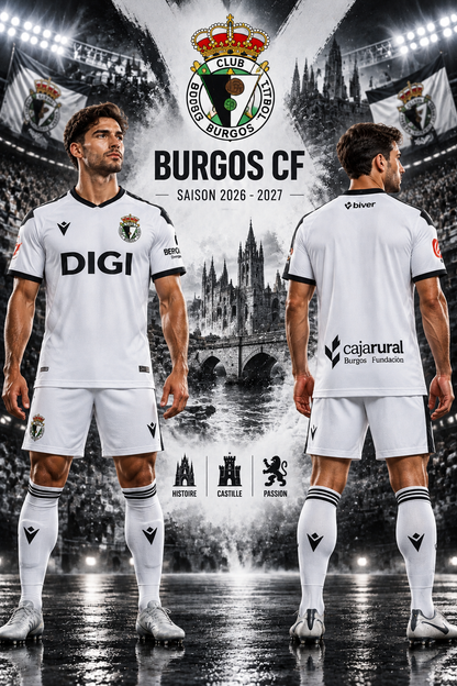 Affiche Burgos CF — Maillot Domicile 2026-2027