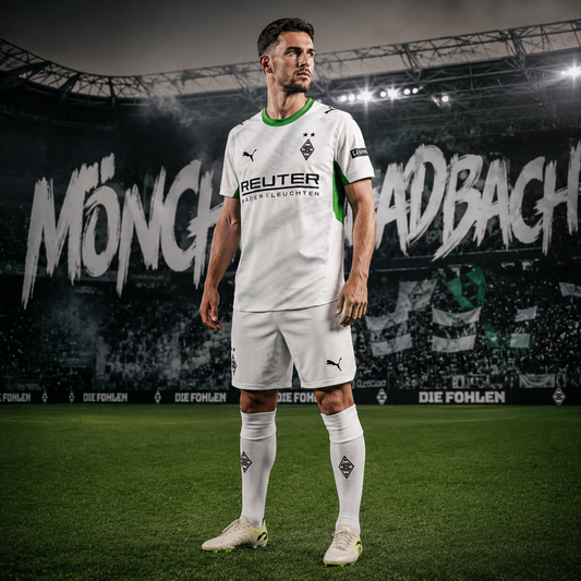 Maillot Domicile Borussia Mönchengladbach 2026/2027 Blanc Vert | FIFAFOOT