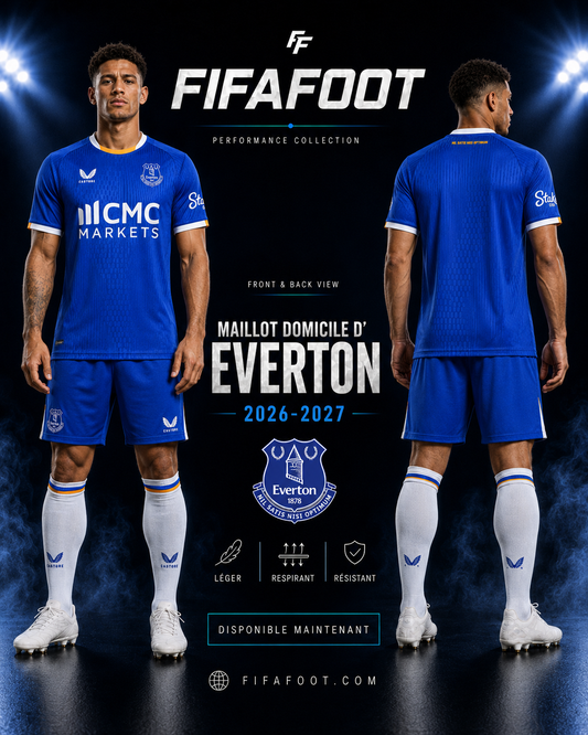 Maillot Everton Domicile 2026-2027 – Bleu Royal