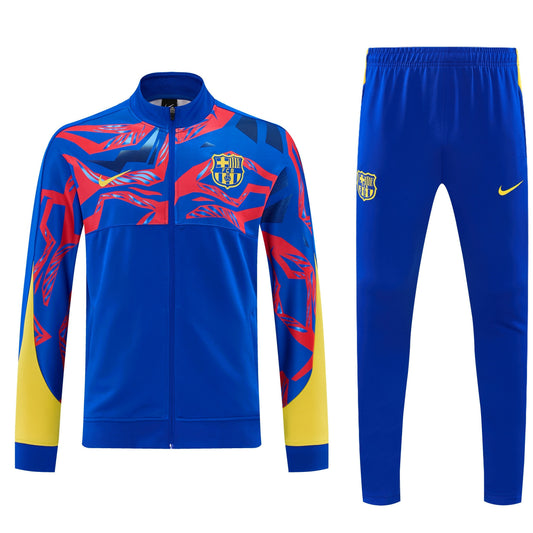 Ensemble Survêtement FC Barcelone Bleu Royal Jaune Homme – Training Suit Barça 2026/2027