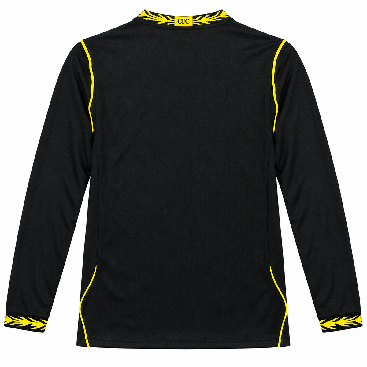 Maillot Chelsea extérieur 2026-2027 à manches longues, vue de dos sur fond blanc