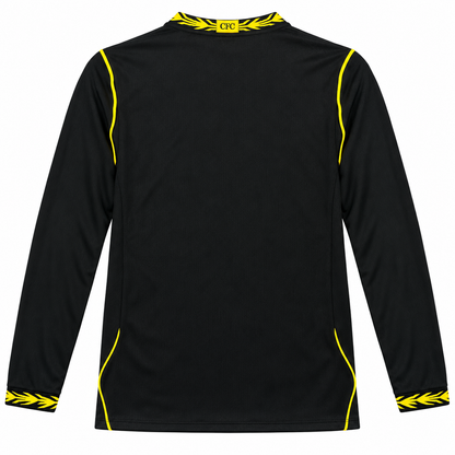 Maillot Chelsea extérieur 2026-2027 à manches longues, vue de dos sur fond blanc
