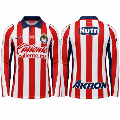 Maillot Chivas domicile 2026-2027 manches longues – vues face et dos