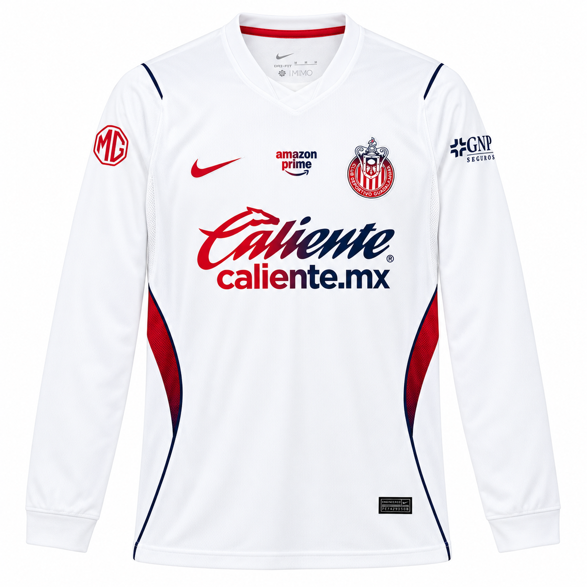 Maillot Chivas extérieur 2026-2027 manches longues blanc – vue de face