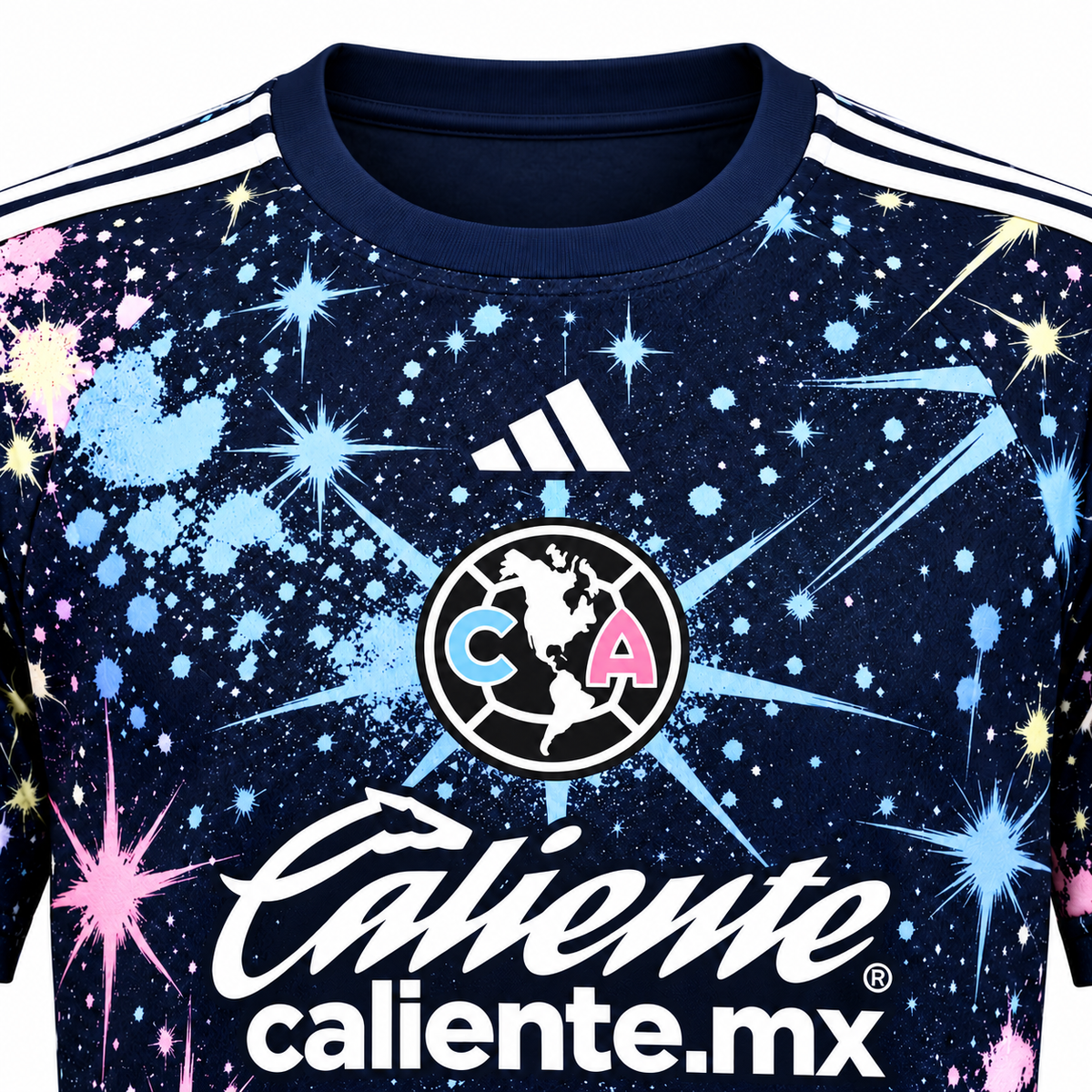 Maillot Club América Third 2026-2027 bleu marine à motifs étoilés — col-ecusson