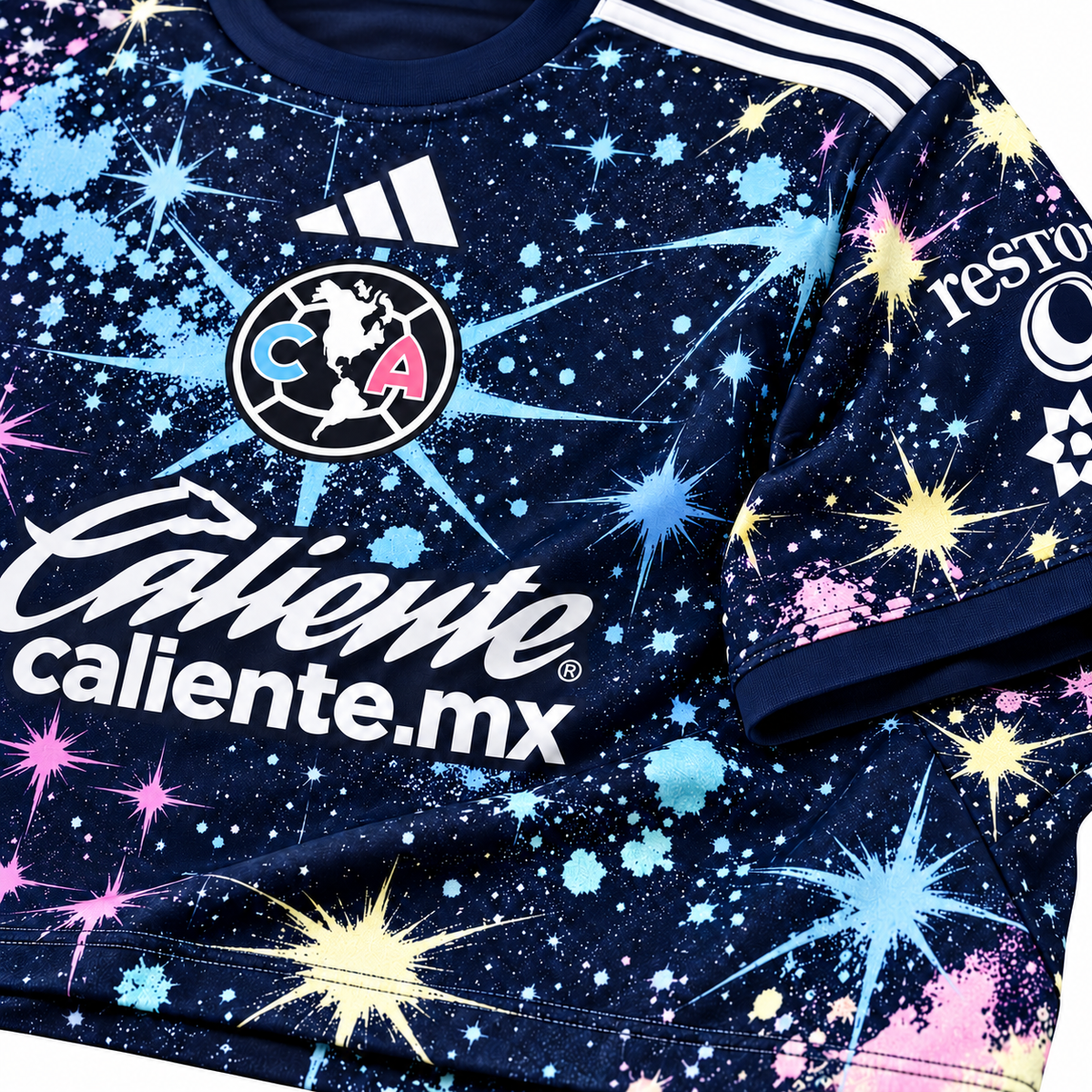 Maillot Club América Third 2026-2027 bleu marine à motifs étoilés — details