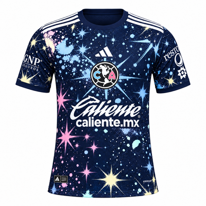 Maillot Club América Third 2026-2027 bleu marine à motifs étoilés — face