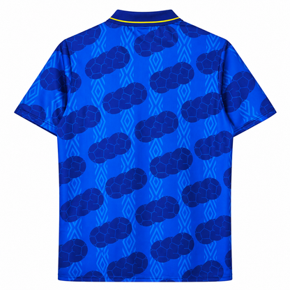 Colombie maillot extérieur rétro bleu 1994 dos