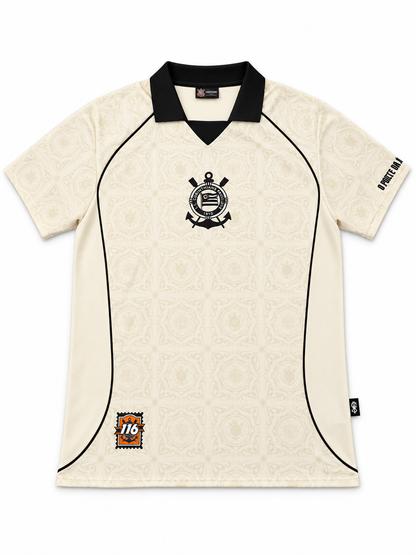 Maillot Corinthians 116e anniversaire homme 2026-2027 jaune pâle — face sur fond blanc