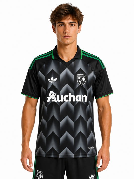 Maillot Extérieur RC Lens 2026-2027 Adulte et Enfant | Noir & vert