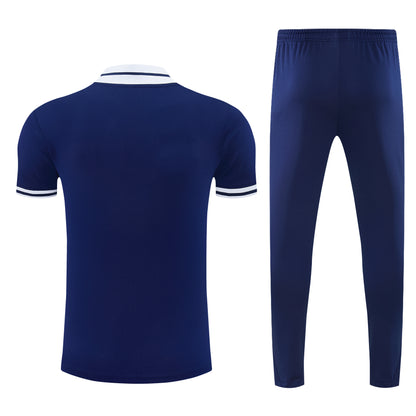 Ensemble 2026-2027 PSG Homme Bleu Marine – T-Shirt Paris + Pantalon Jogging | Survêtement Football Lifestyle 2026-2027