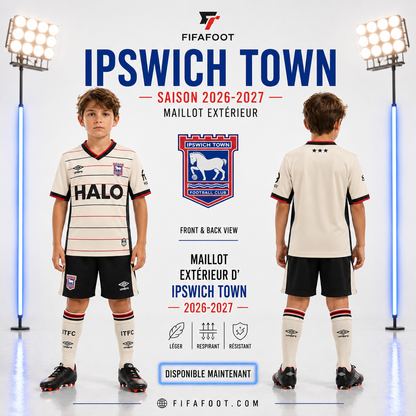 Maillot Extérieur Ipswich Town 2026-2027 – Away Football Shirt Beige