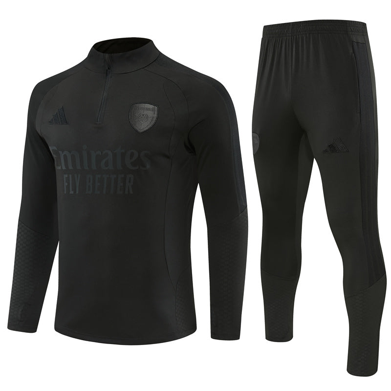 Survêtement Arsenal Noir 2026-2027 – Ensemble Training Football Homme