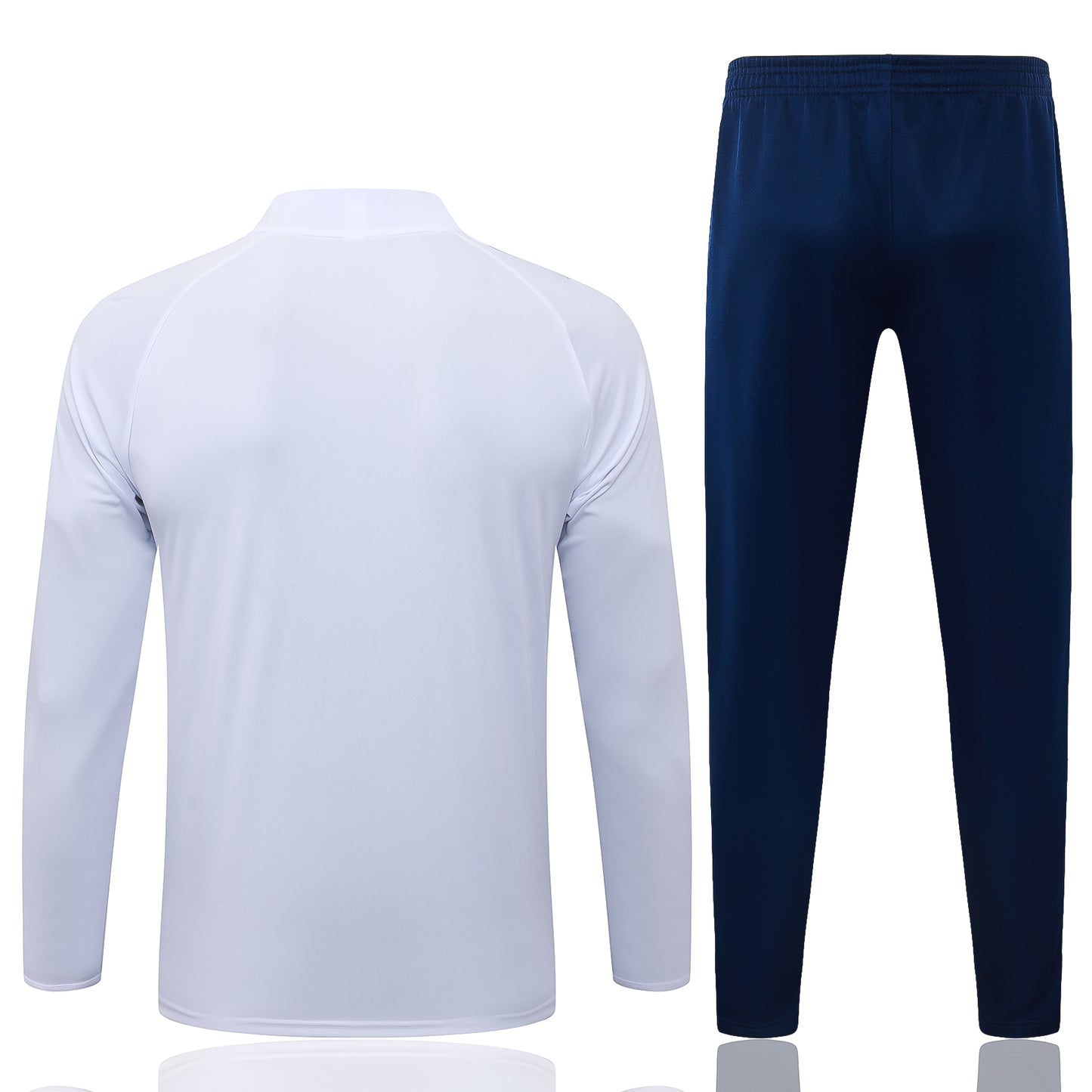 Ensemble Training Real Madrid Blanc & Bleu 2026/2027 – Survêtement Football Homme Adidas Premium | Haut Zippé & Pantalon Ajusté