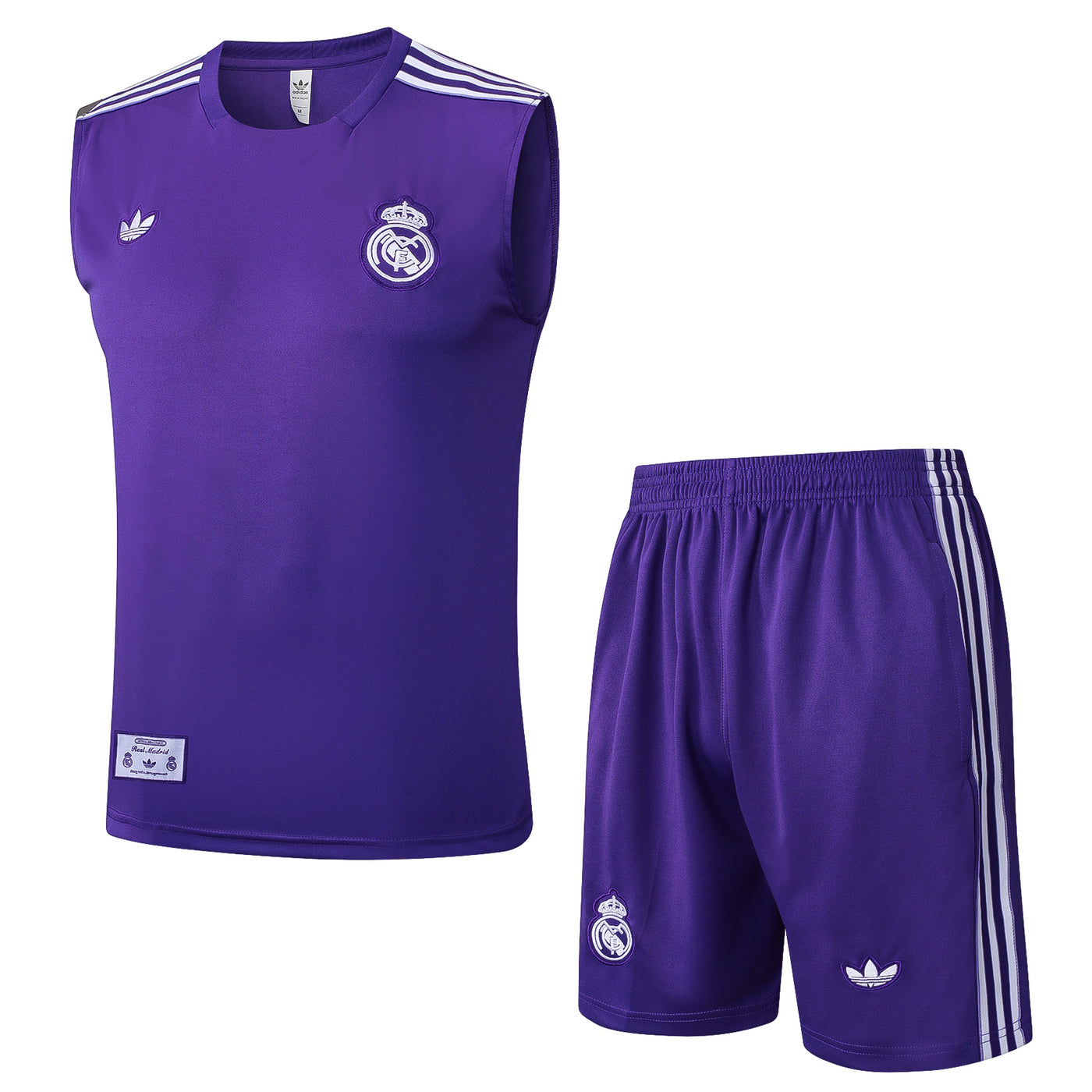 Ensemble débardeur + short violet Real Madrid 2025-2026