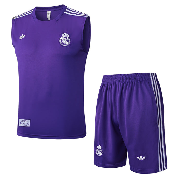 Ensemble débardeur + short violet Real Madrid 2025-2026