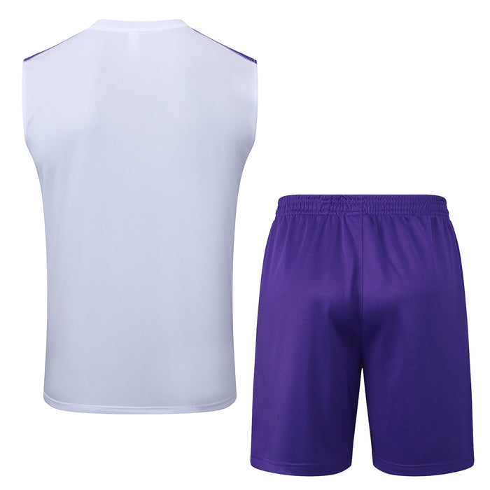 Ensemble débardeur + short  blanc/violet Real Madrid 2025-2026