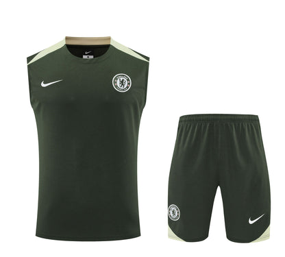 Ensemble vert camouflage débardeur + short  Chelsea FC 2025-2026