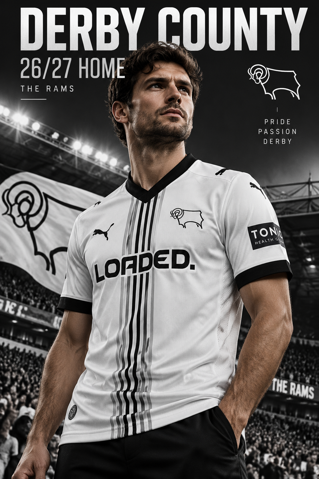 Affiche premium Derby County domicile 26/27