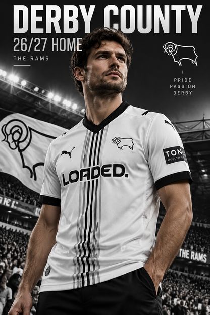 Affiche premium Derby County domicile 26/27