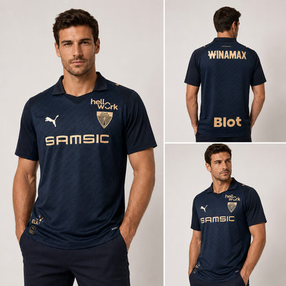 Maillot Stade Rennais Third 2026-2027 Bleu Marine Or – Jersey Football SRFC