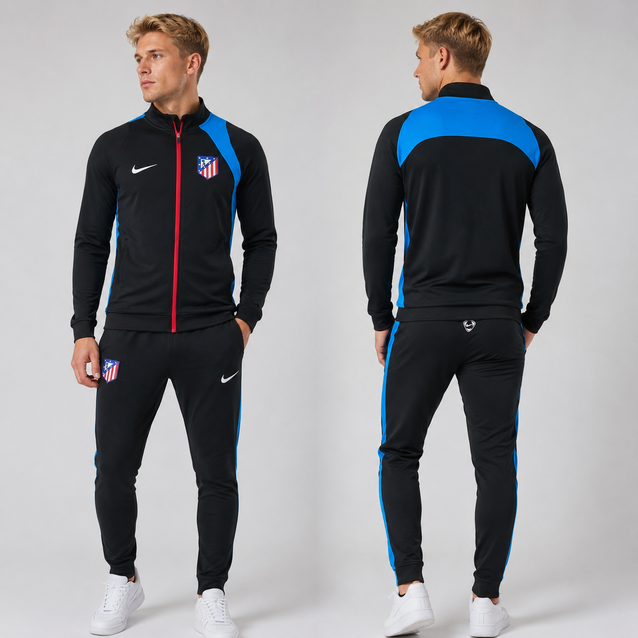 Ensemble Survêtement Atlético Madrid 2026/2027 Noir Bleu Homme – Nike