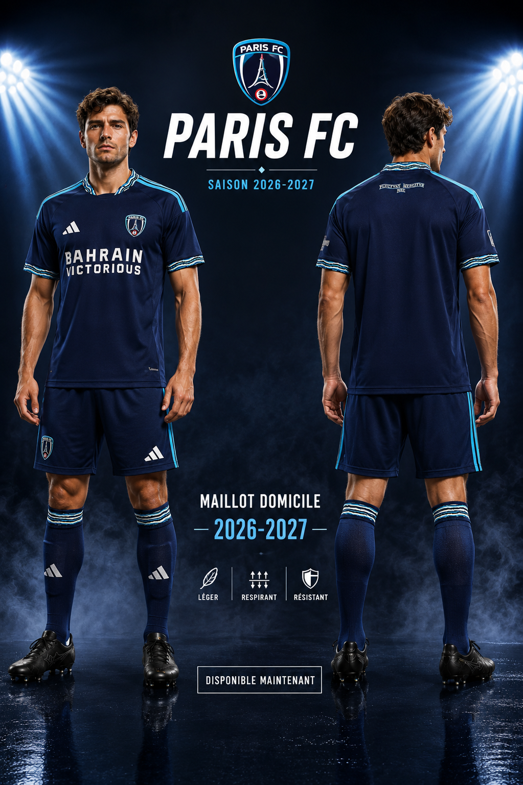 Maillot Domicile Paris FC 2026-2027 Bleu Marine