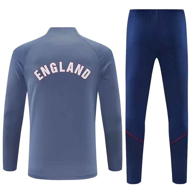 Survêtement Angleterre Gris & Bleu 2026/2027 – Ensemble Training Football Premium Homme