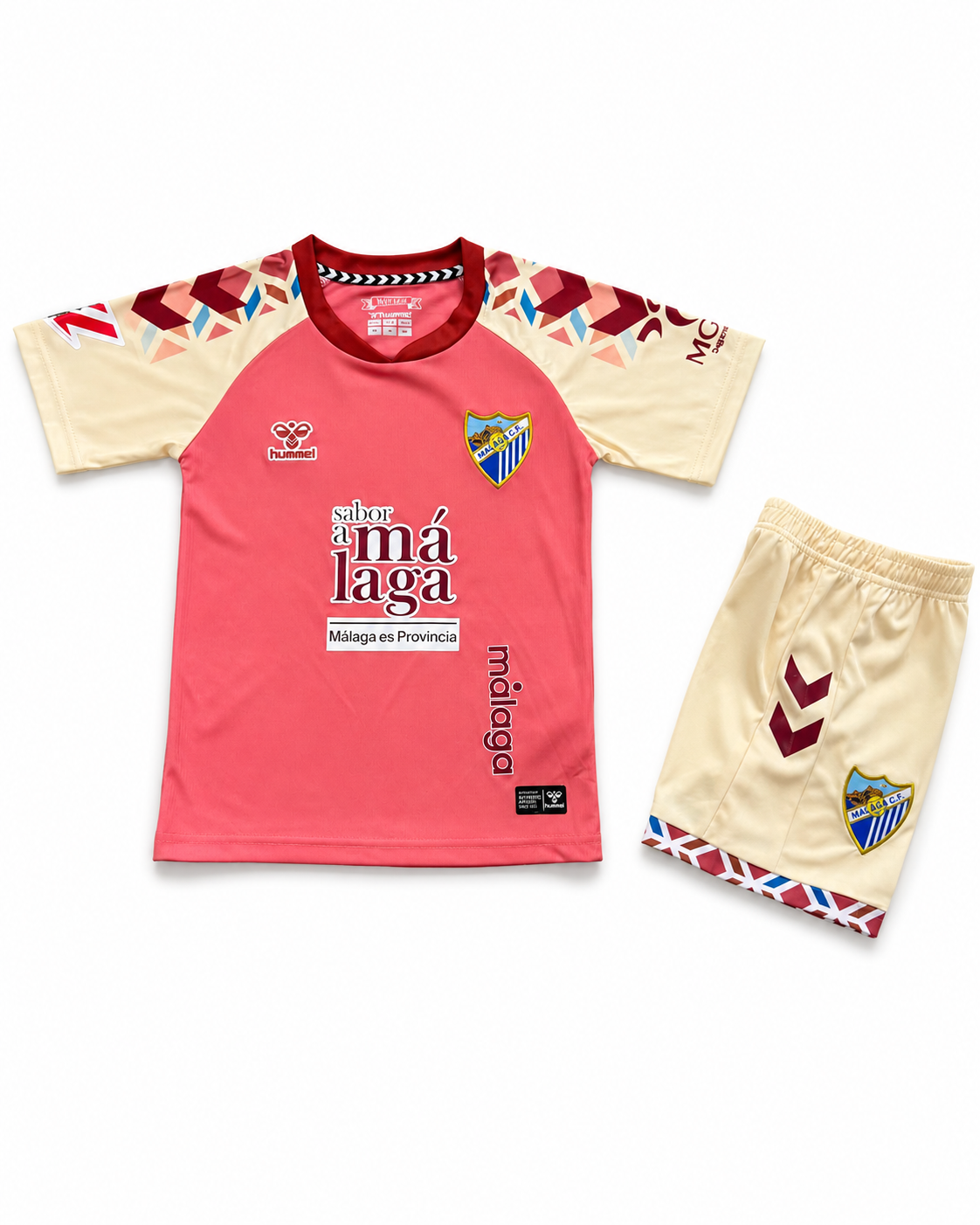 Maillot Málaga CF Extérieur 2026-2027 – Rose et Blanc