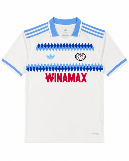 Maillot RC Strasbourg Extérieur 2026-2022027 Blanc Bleu – Jersey Football RCSA