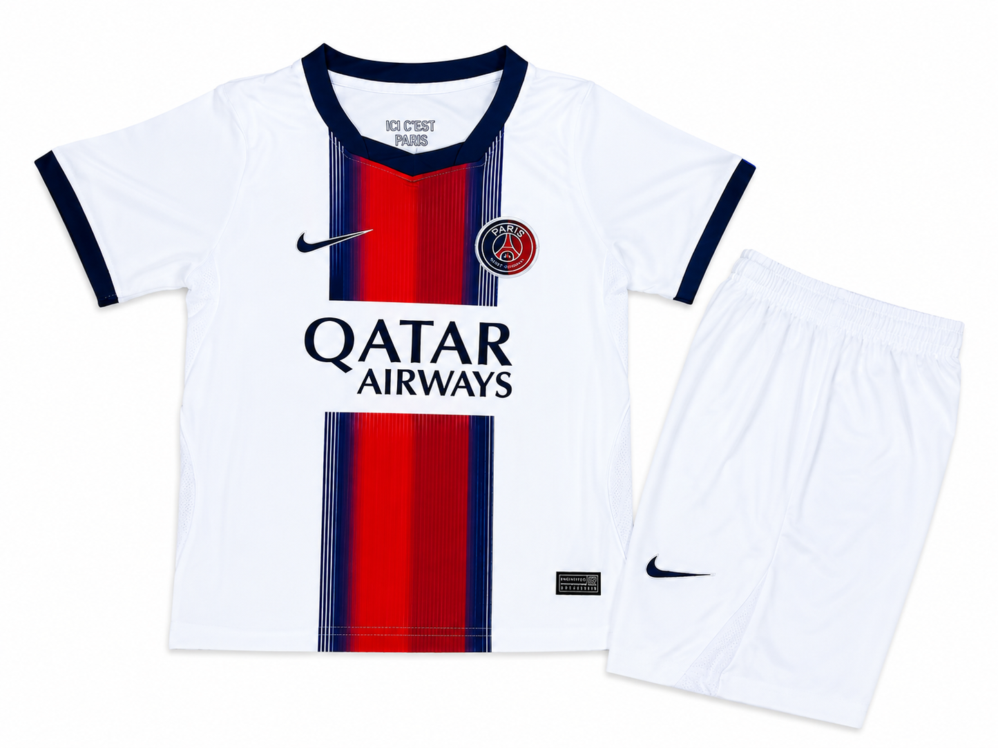 Maillot PSG Extérieur 2026/2027 – Paris Saint-Germain Blanc Bleu et Rouge