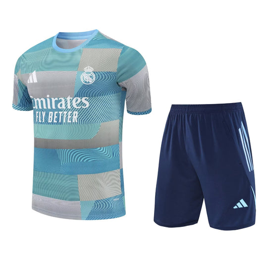 Ensemble T-shirt + short camouflage gris Real Madrid 2025-2026