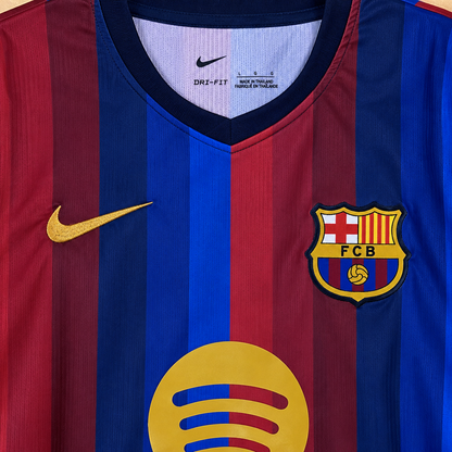 Maillot FC Barcelone domicile 2026-2027 manches longues – détails