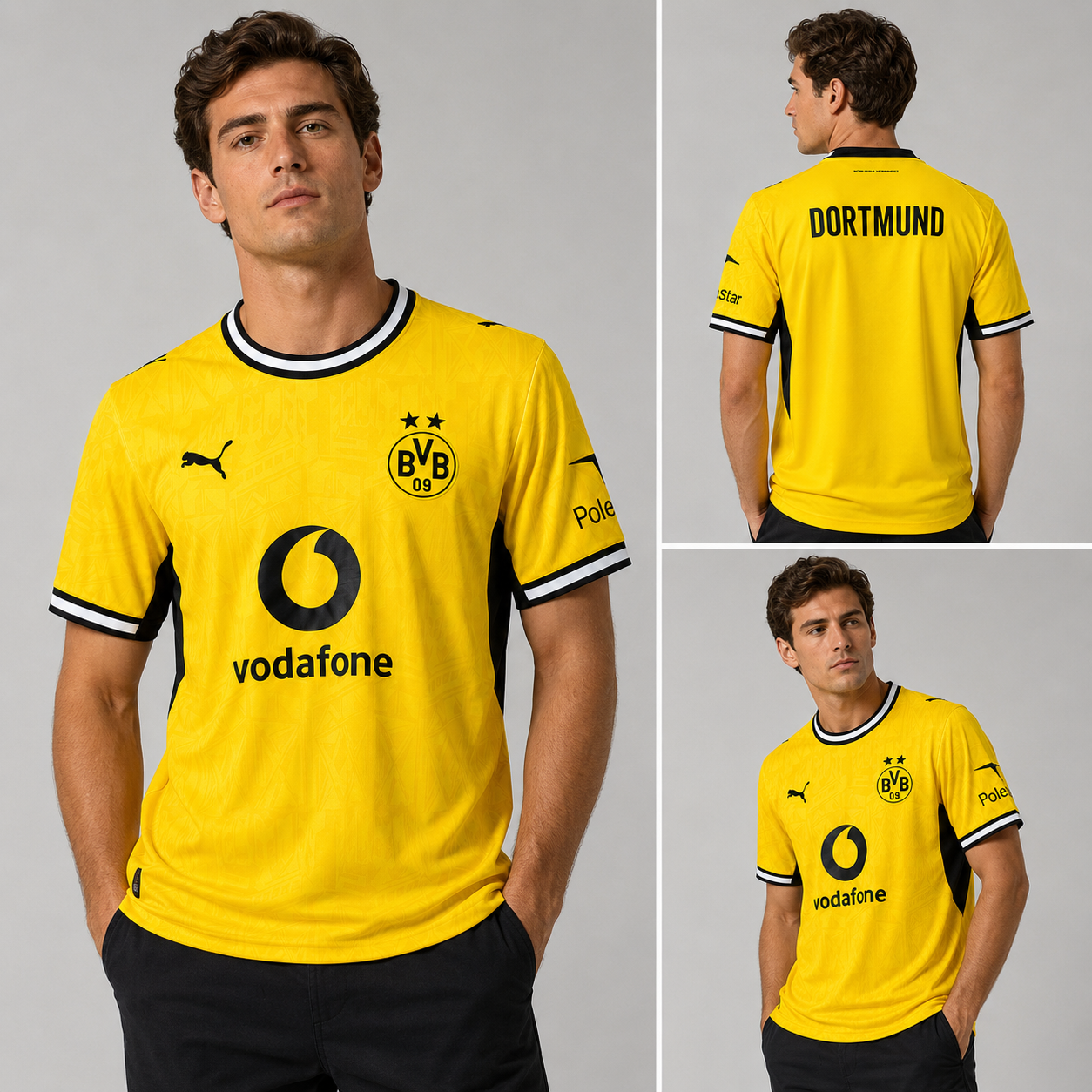 Maillot Domicile Borussia Dortmund 2026-2027 Jaune Noir BVB – Version Football Homme Puma Premium