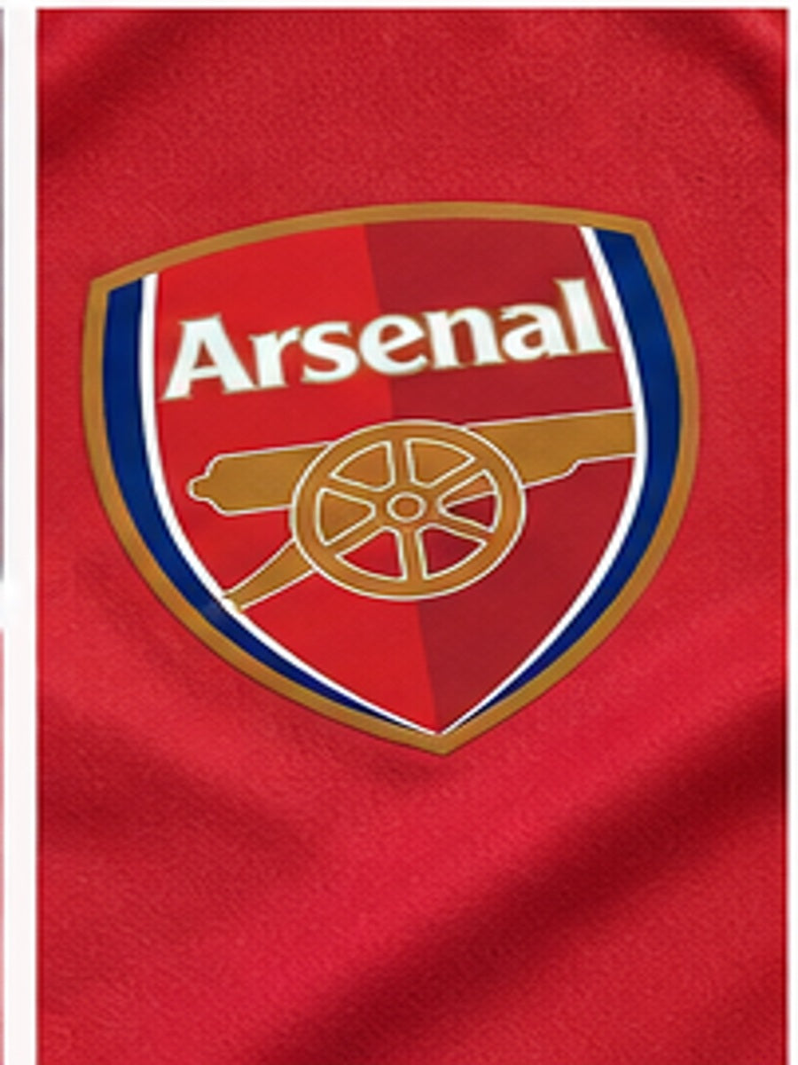 Gros plan de l'écusson Arsenal et finitions