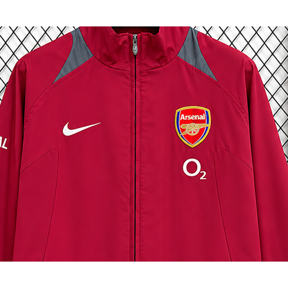 Coupe-vent Arsenal 2026-2027 détail zip et écusson